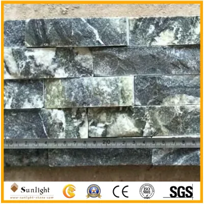 Natural China Green Quartzite Culture Stone for Wall Cladding