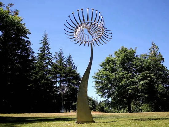 Outdoor Garden Decor Modern Metal Kinetic Wind Sculpture High Quality Metal Stainless Steel Sculpture Supplier