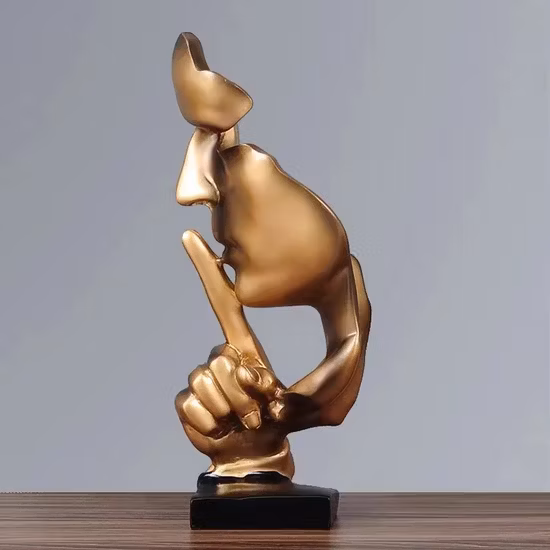 Thinker Figurine Resin Sculpture Statue Collectible Craft Art Handcrafted for Desktop Decor