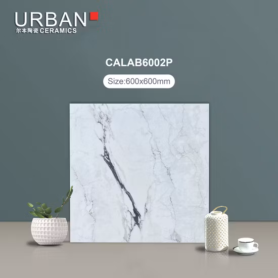 Foshan Good Quality 600X600mm Vitrified Full Glazed Polished Porcelain Marble Floor Wall Tile