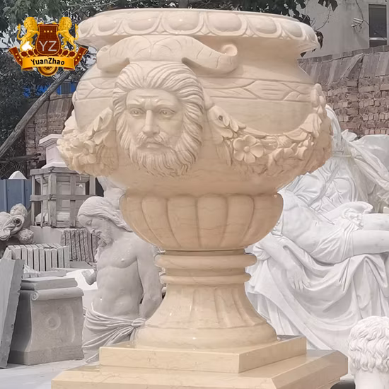 Garden Marble Planters Marble Planter Flowerpot