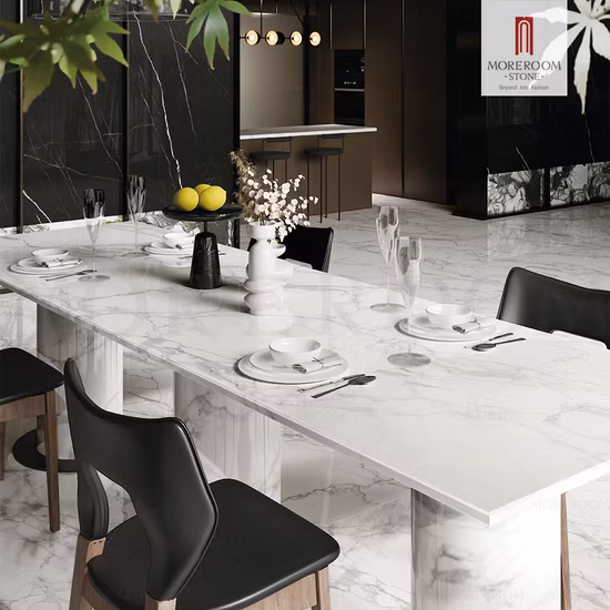 3200X1600 1200X2600 1200X2400 3mm 6mm 12mm 15mm Large Format Big Size Onyx Calacatta Marble Stone Glazed Polished Matt Porcelain Ceramic Slab Wall Floor Tiles