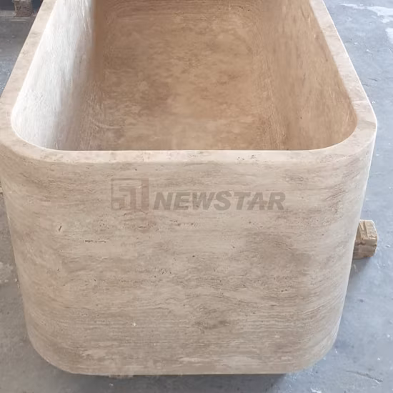 High Polishing Natural Stone Bathtub Marble Bath Tub Freestanding